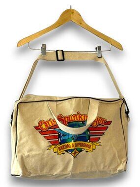 Vintage Otis Spunkmeyer Canvas Duffel Bag Baking A Difference Promotional Travel